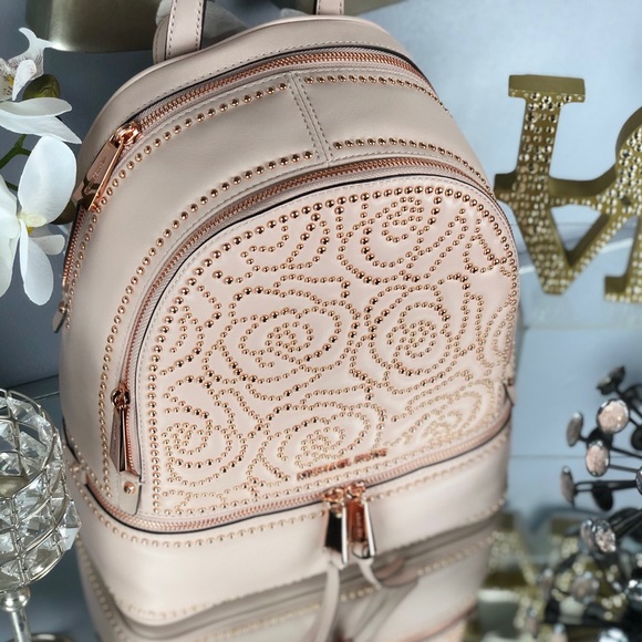 1 LEFT!!! RARE Michael Kors Rhea Studded Backpack - Picture 7 of 8